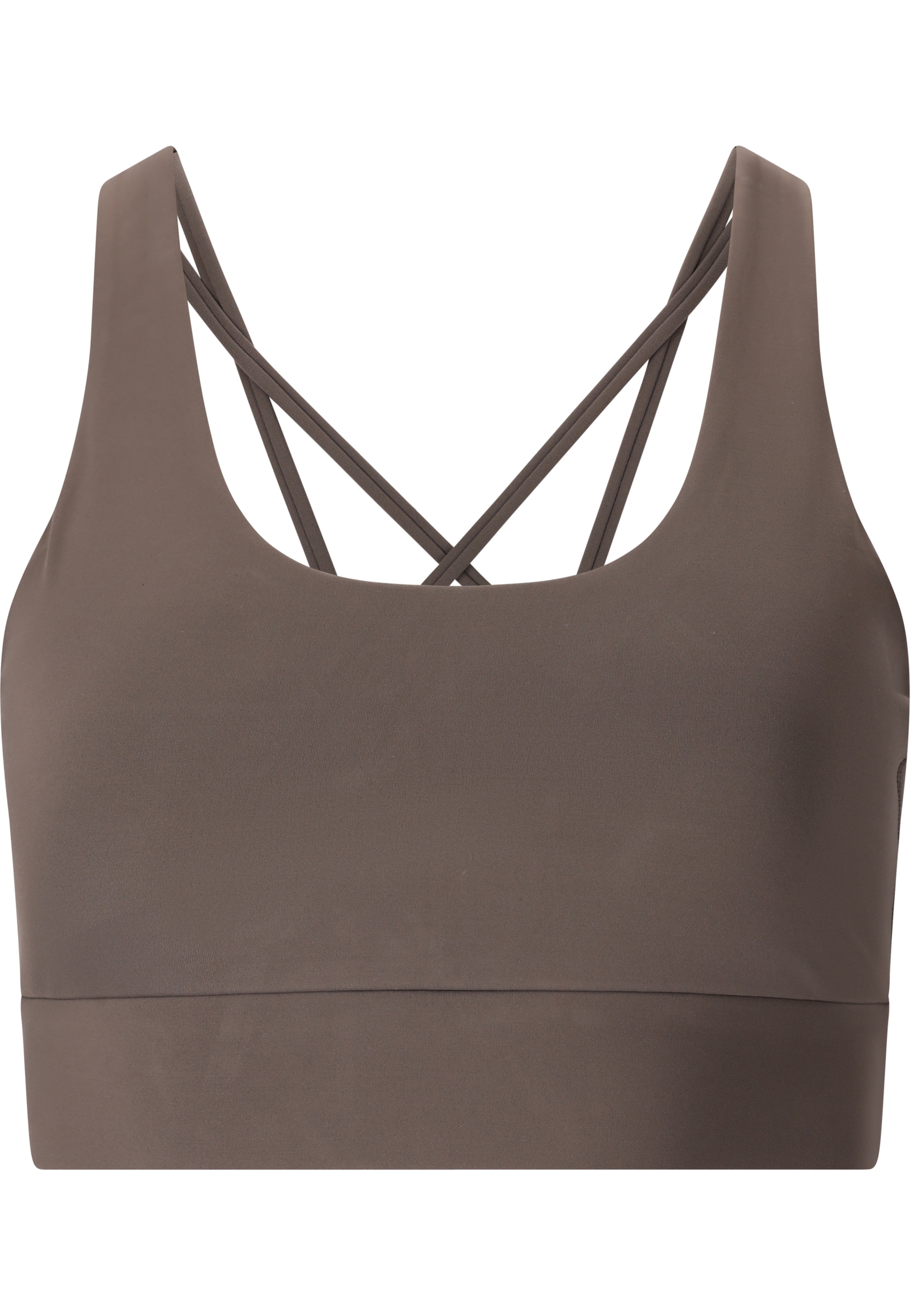 Athlecia Sports bra 'Gaby' in Brown: front