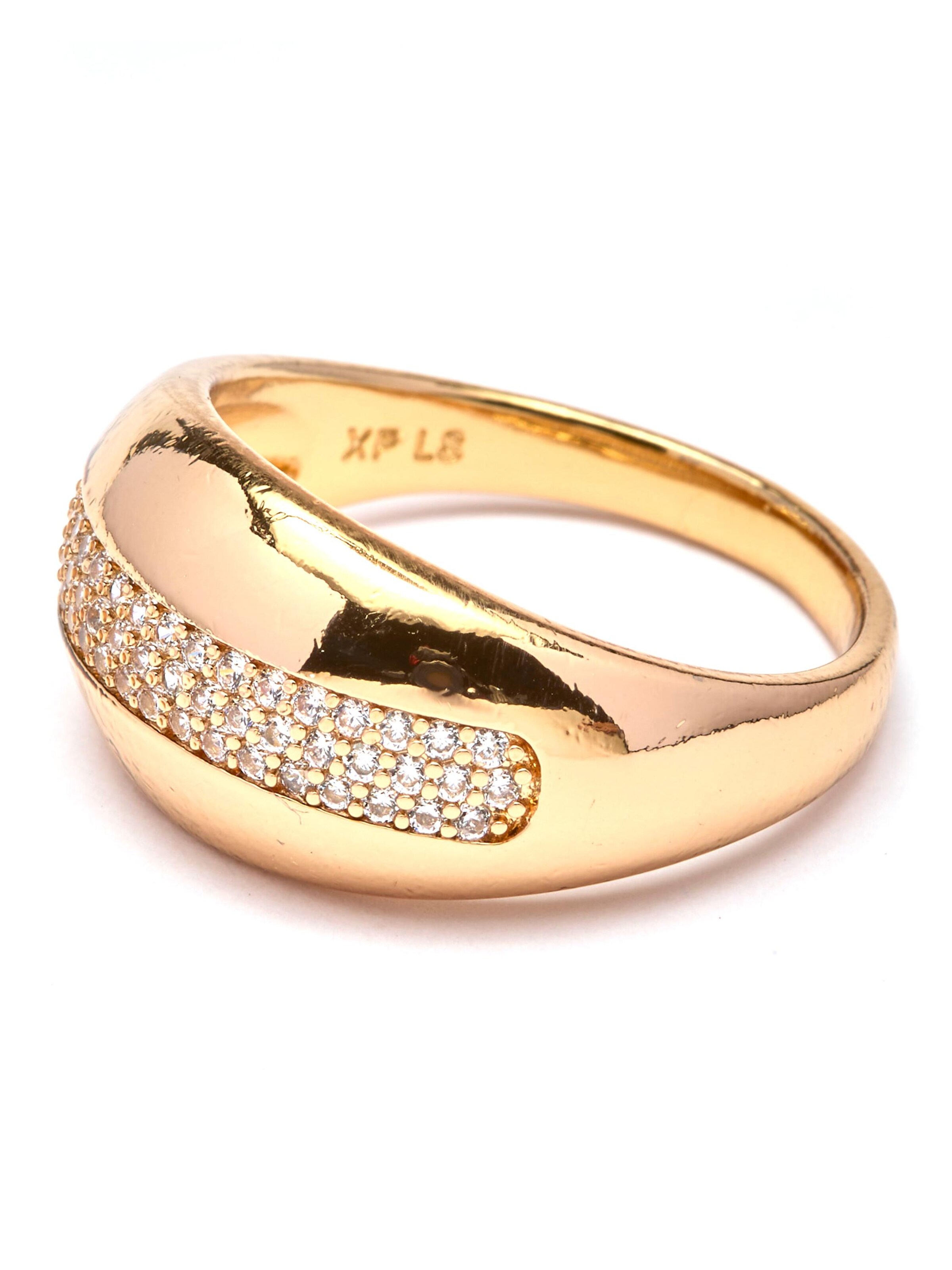 Luxenter Ring 'Glibal'‌‌ in Beige: Vorderseite