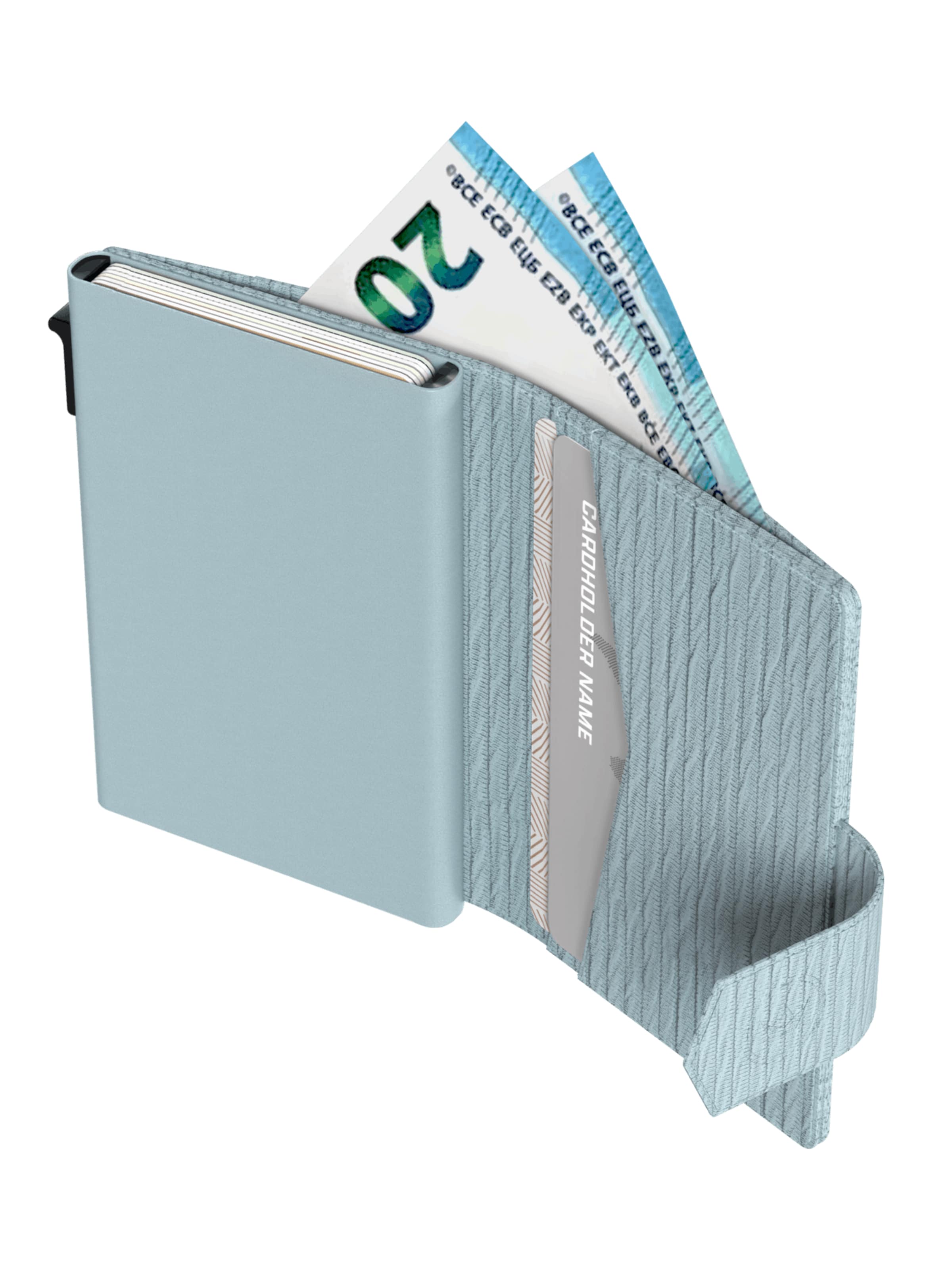Prowallet Wallet 'Pasjeshouder Plus Ripple' in Blue