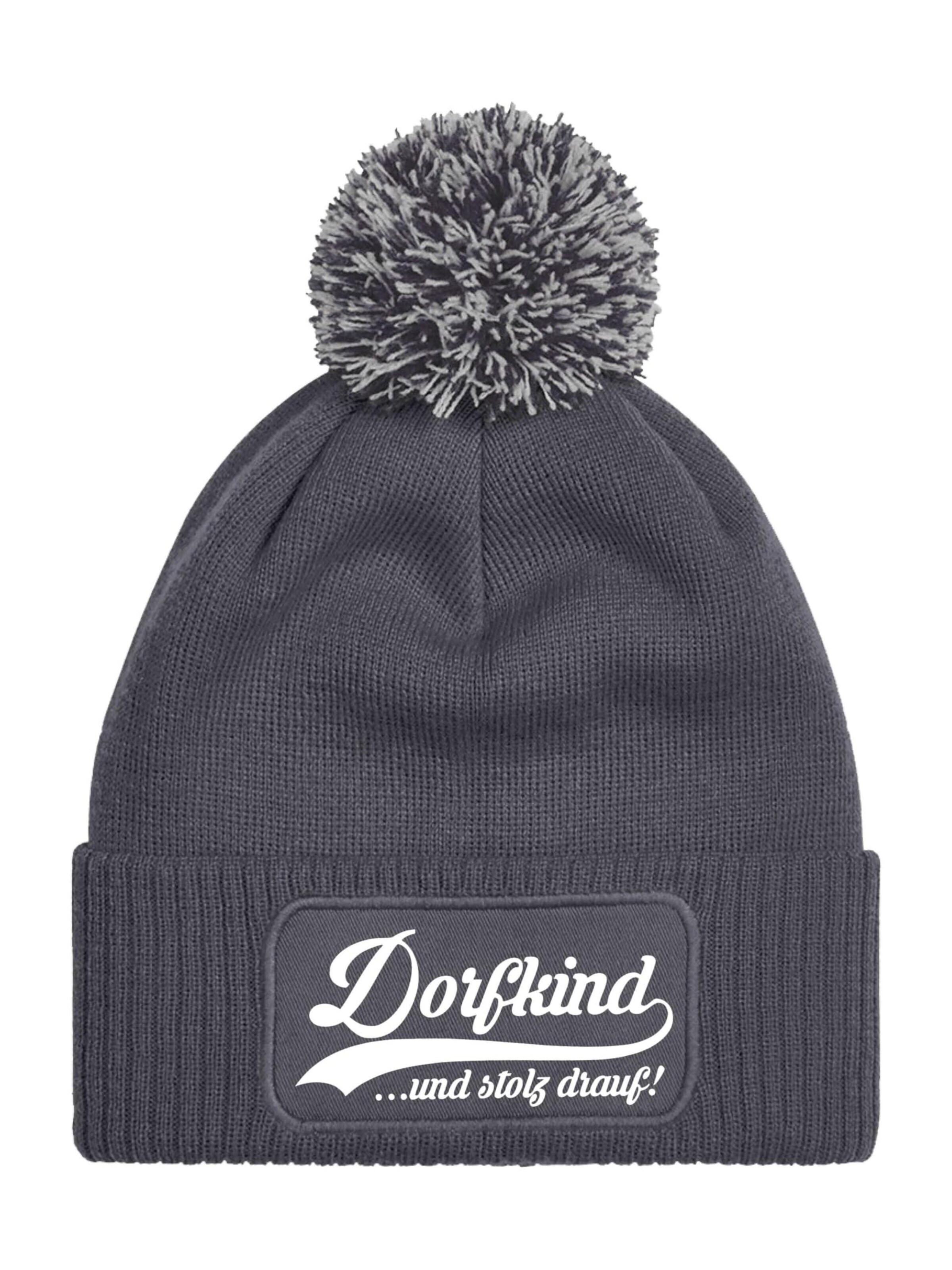 Youth Designz Beanie 'Dorfkind' in Grey: front
