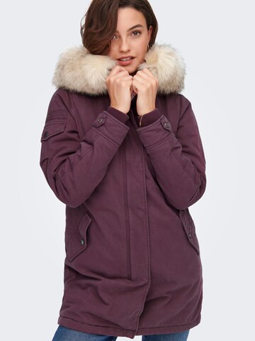 ONLY Tussenparka in Lila