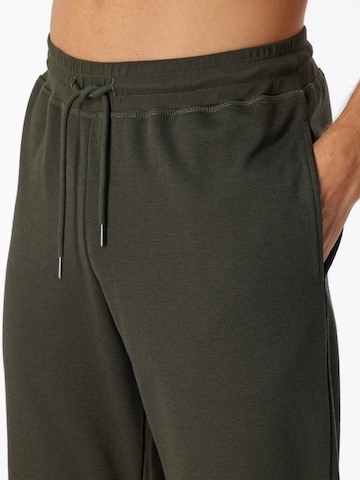 SCHIESSER Regular Workout Pants ' Mix & Relax ' in Green