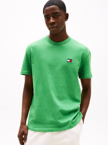 T-Shirt Tommy Jeans en vert : devant
