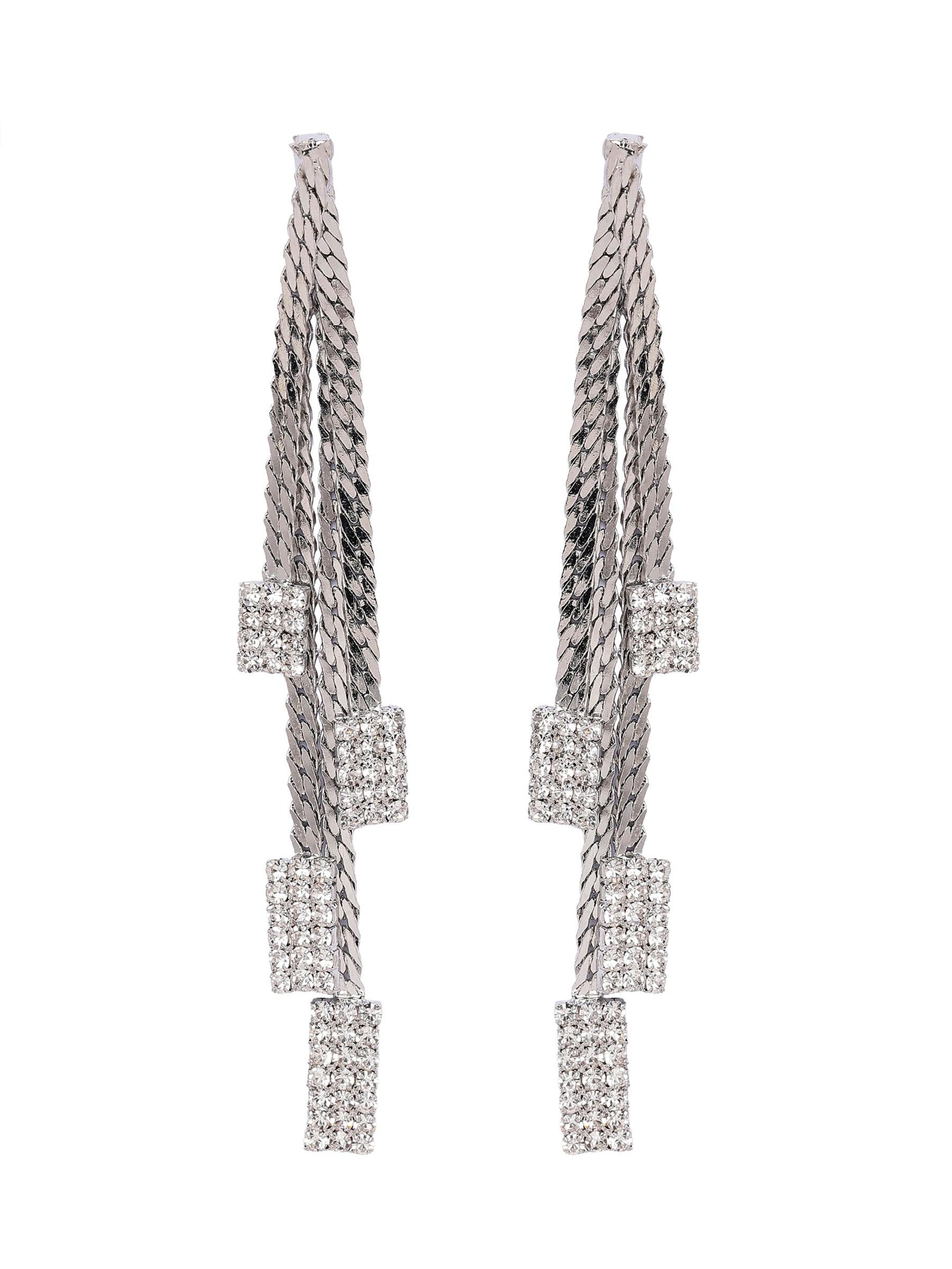 AVANT-GARDE PARIS - Pendientes 'Amelieette' en plata: frente