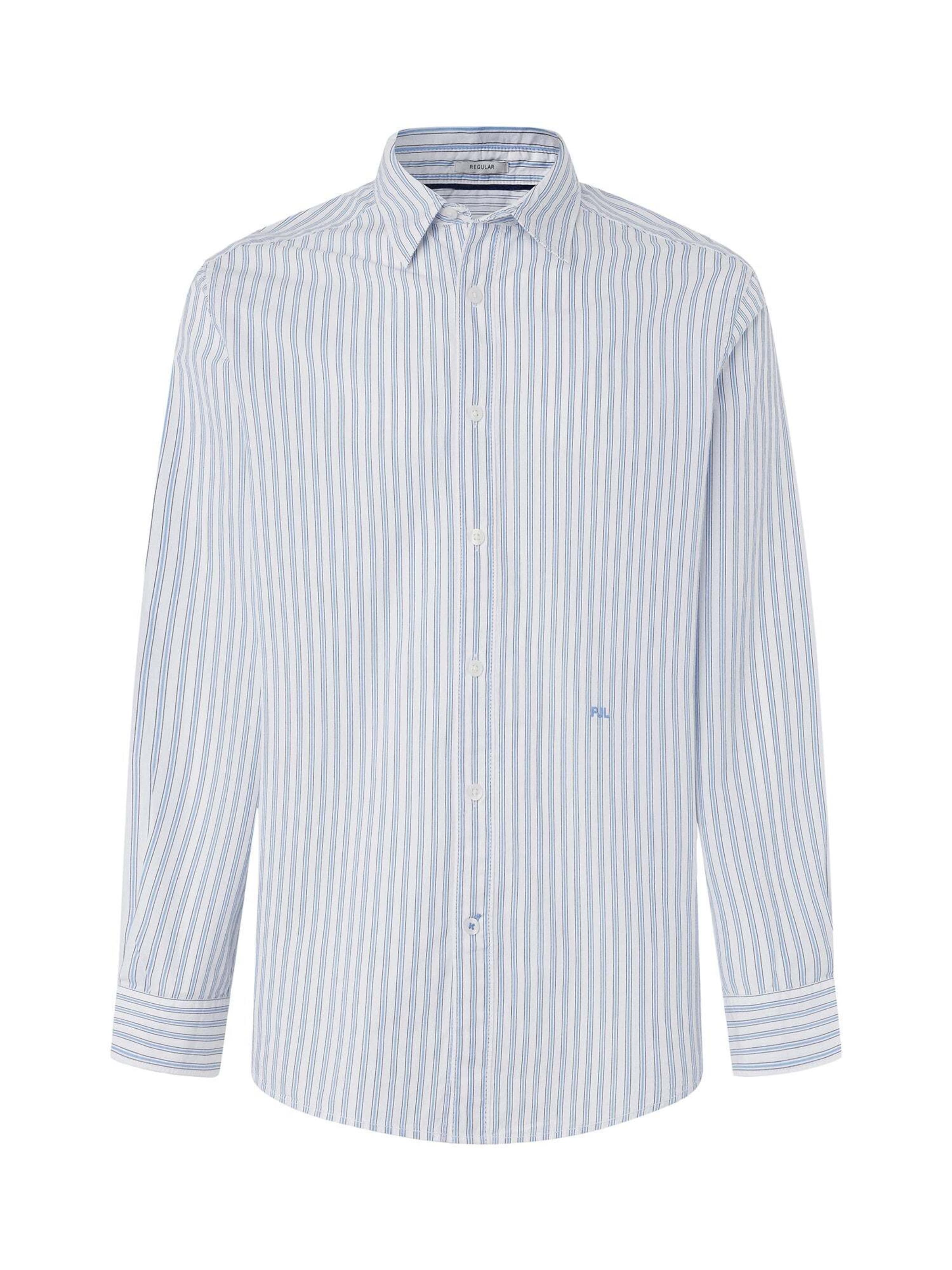 Pepe Jeans Regular Fit Hemd 'Reynols' in Blau: Vorderseite