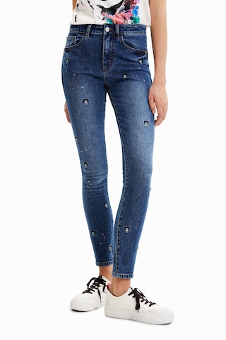 Desigual Skinny Jeans in Blue: front
