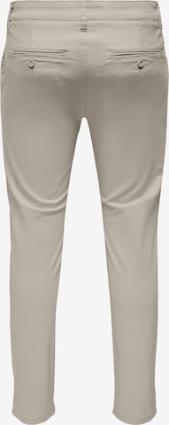 Regular Pantalon chino 'Mark' Only & Sons en gris