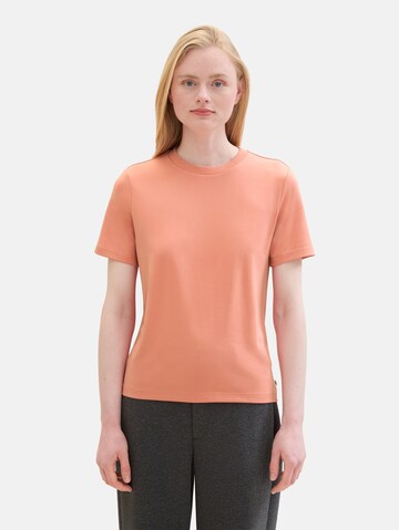 T-shirt TOM TAILOR DENIM en orange : devant