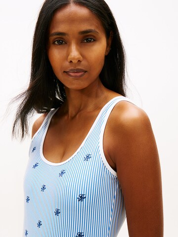 TOMMY HILFIGER Bralette Swimsuit in Blue