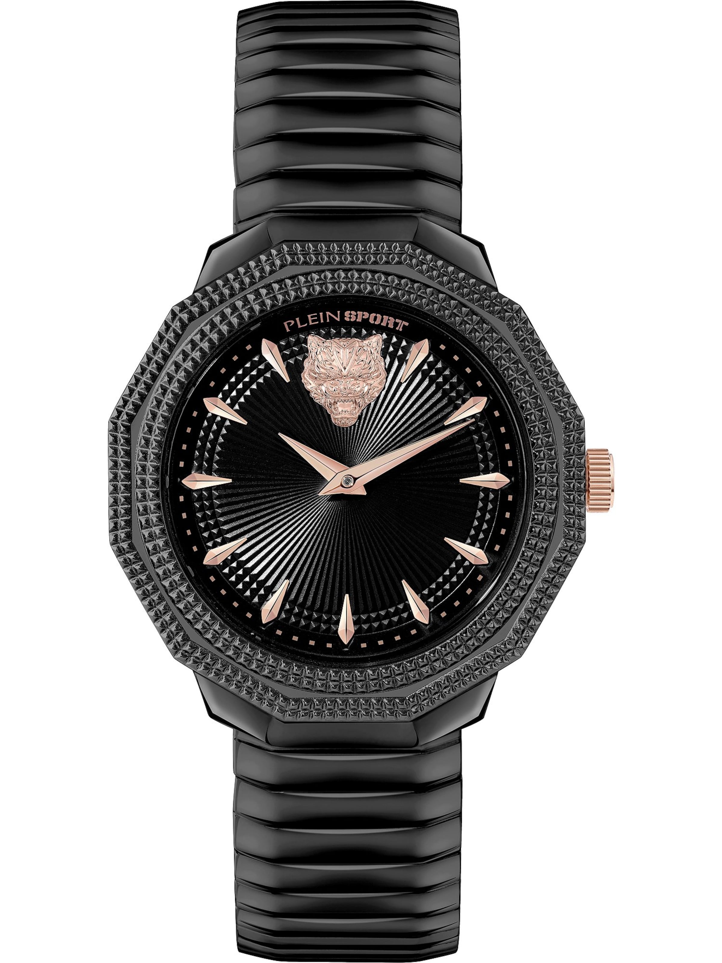 Plein Sport Analogt ur i sort: forside