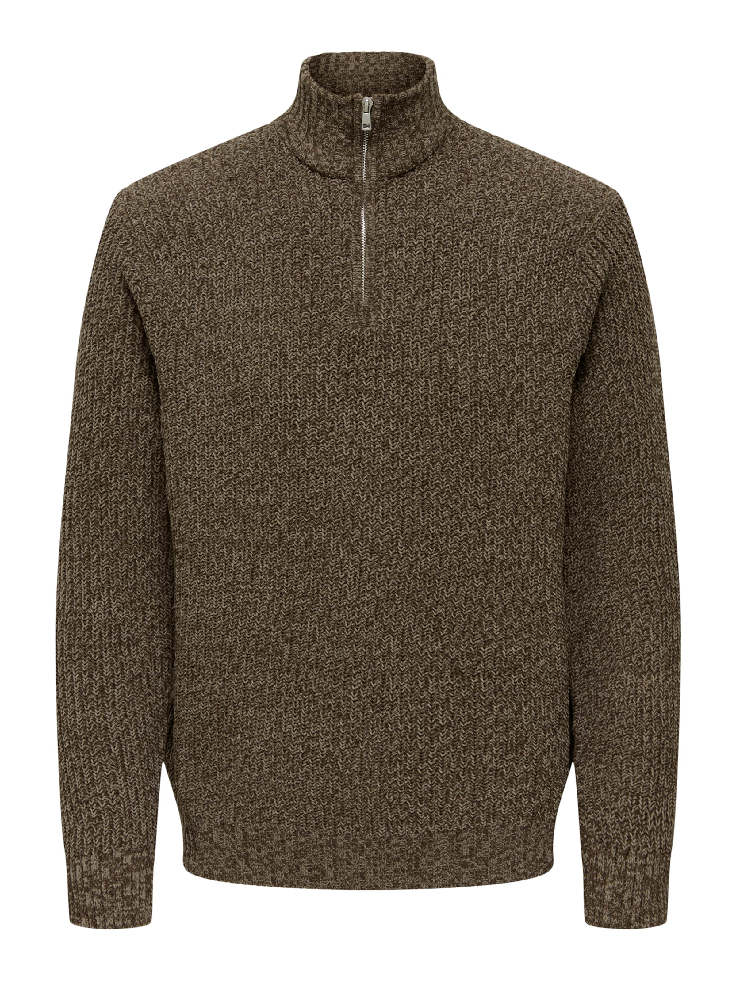 Only & Sons Pullover 'ONSJoin' in Braun: Vorderseite