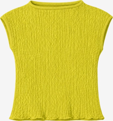 Süel knitwear - Top de punto 'Wrinkled Texture' en verde: frente