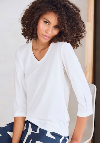FRENCH CONNECTION Pajama Shirt in White: front