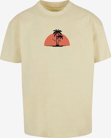 Merchcode Shirt 'Summer - Beach' in Gelb: predná strana