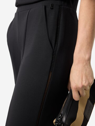 BOGNER Wide leg Pleat-Front Pants 'Ruby' in Black