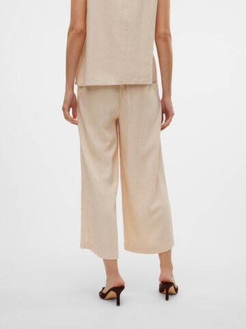 Wide leg Pantaloni con pieghe 'VMMymilo' di VERO MODA in beige