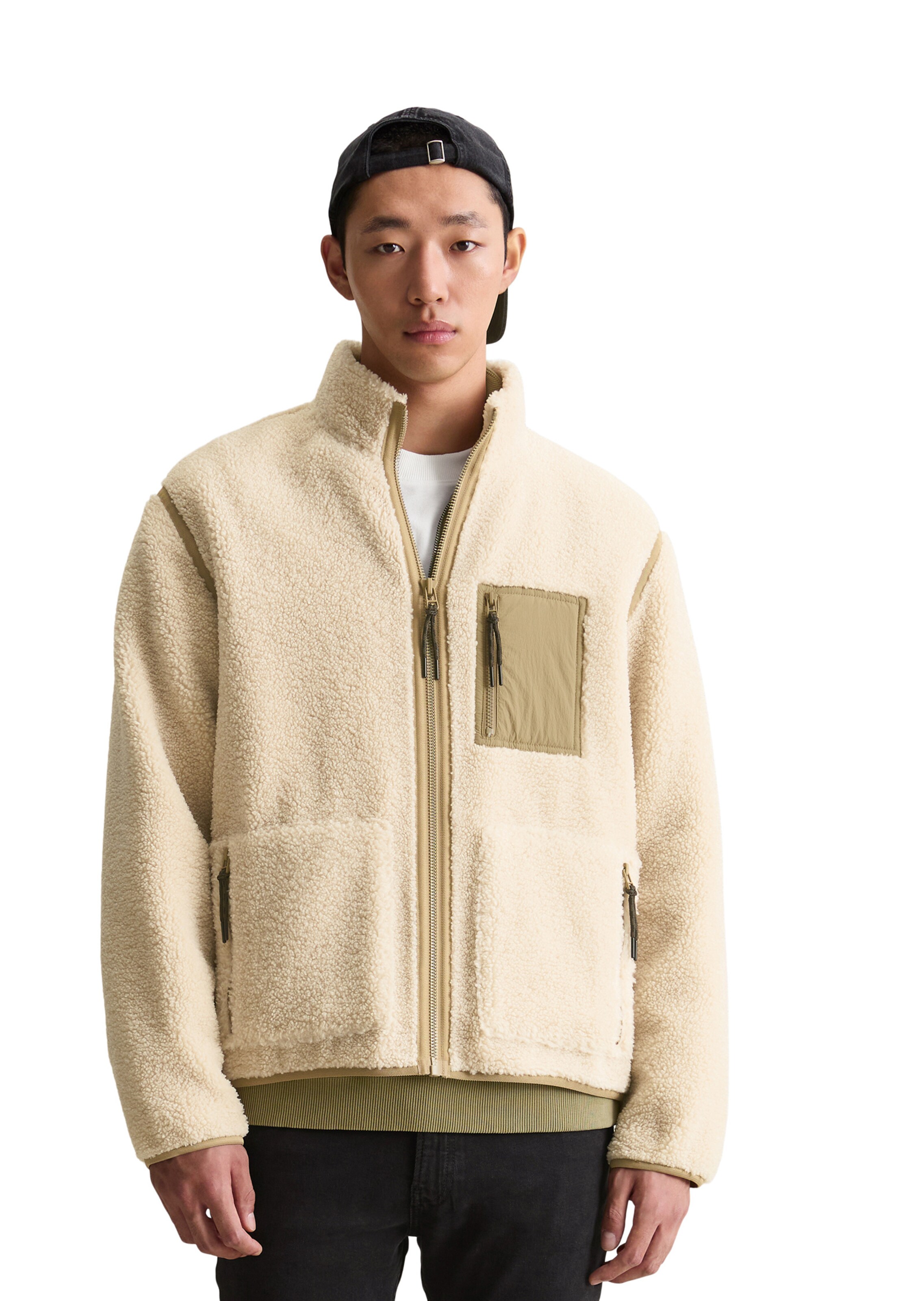 Marc O'Polo DENIM Tussenjas in Beige: voorkant