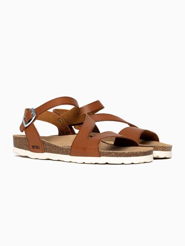 Bayton Strap Sandals 'Jaeva' in Brown