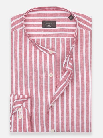 Slim fit Camicia business 'Caravaggio' di 7Camicie in rosso