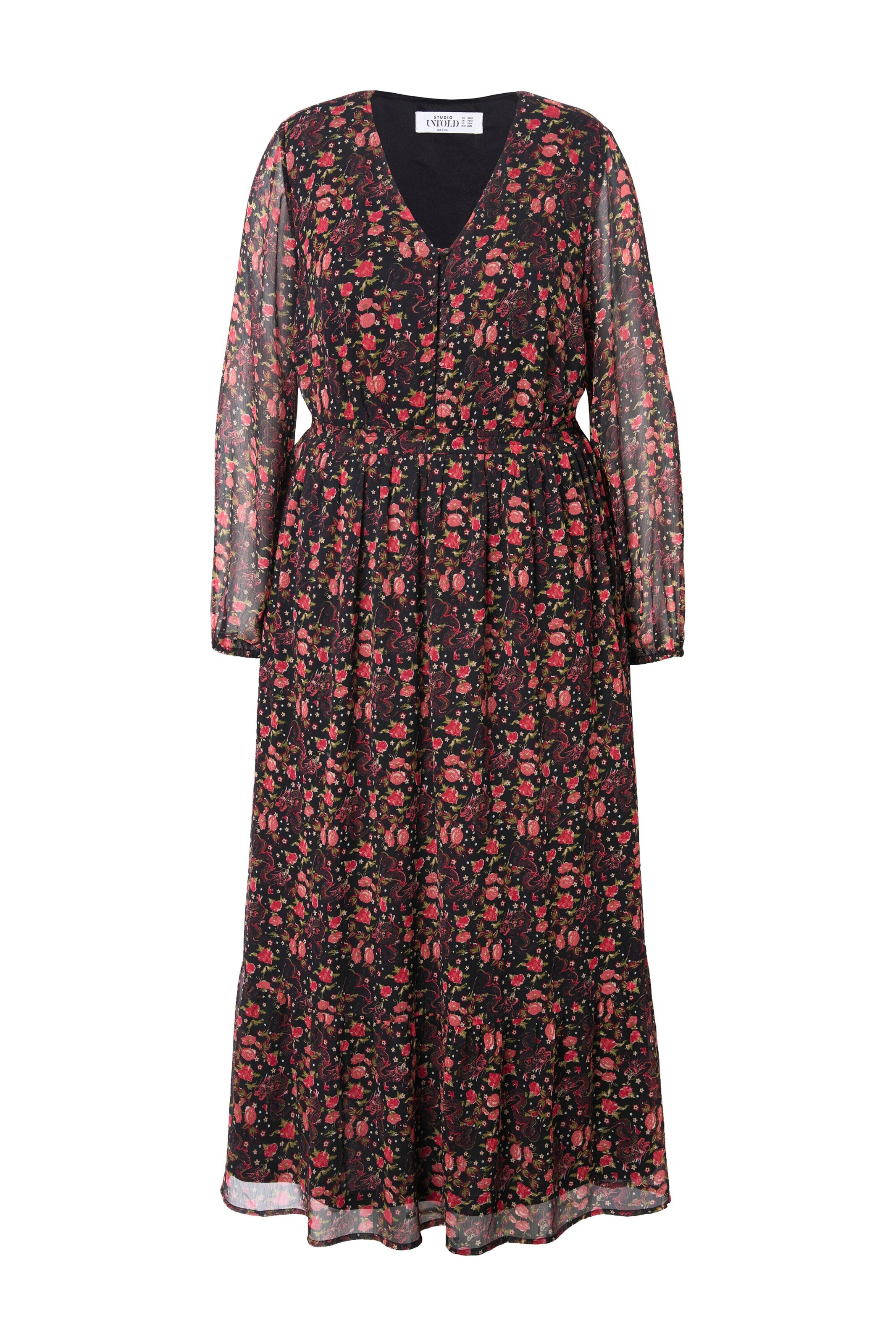 Studio Untold Jurk in Rood: voorkant