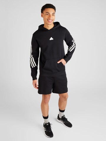 ADIDAS SPORTSWEAR Αθλητική μπλούζα φούτερ σε μαύρο