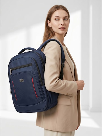 Zaino 'Zaino Coveri unisex poliestere 100% con zip e tasche' di Coveri Collection in blu