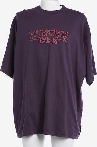 Vetements T-Shirt XL in Lila: Vorderseite