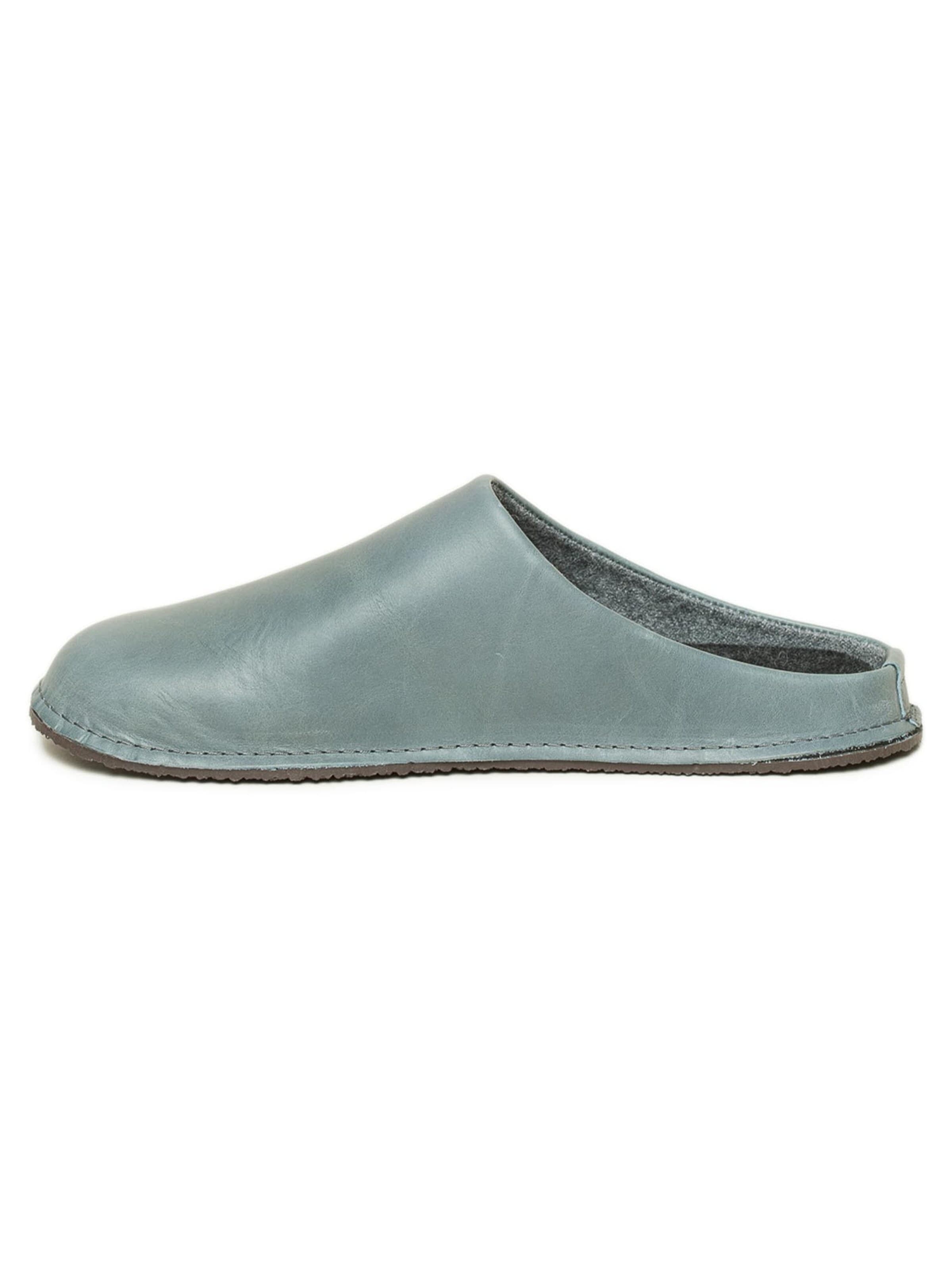 Gottstein Huisschoenen 'Leather Loafer' in Blauw: voorkant