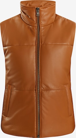 DreiMaster Vintage Bodywarmer in Bruin: voorkant