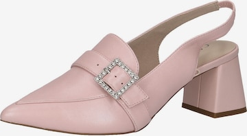 CAPRICE Slingback Pumps in Pink: front