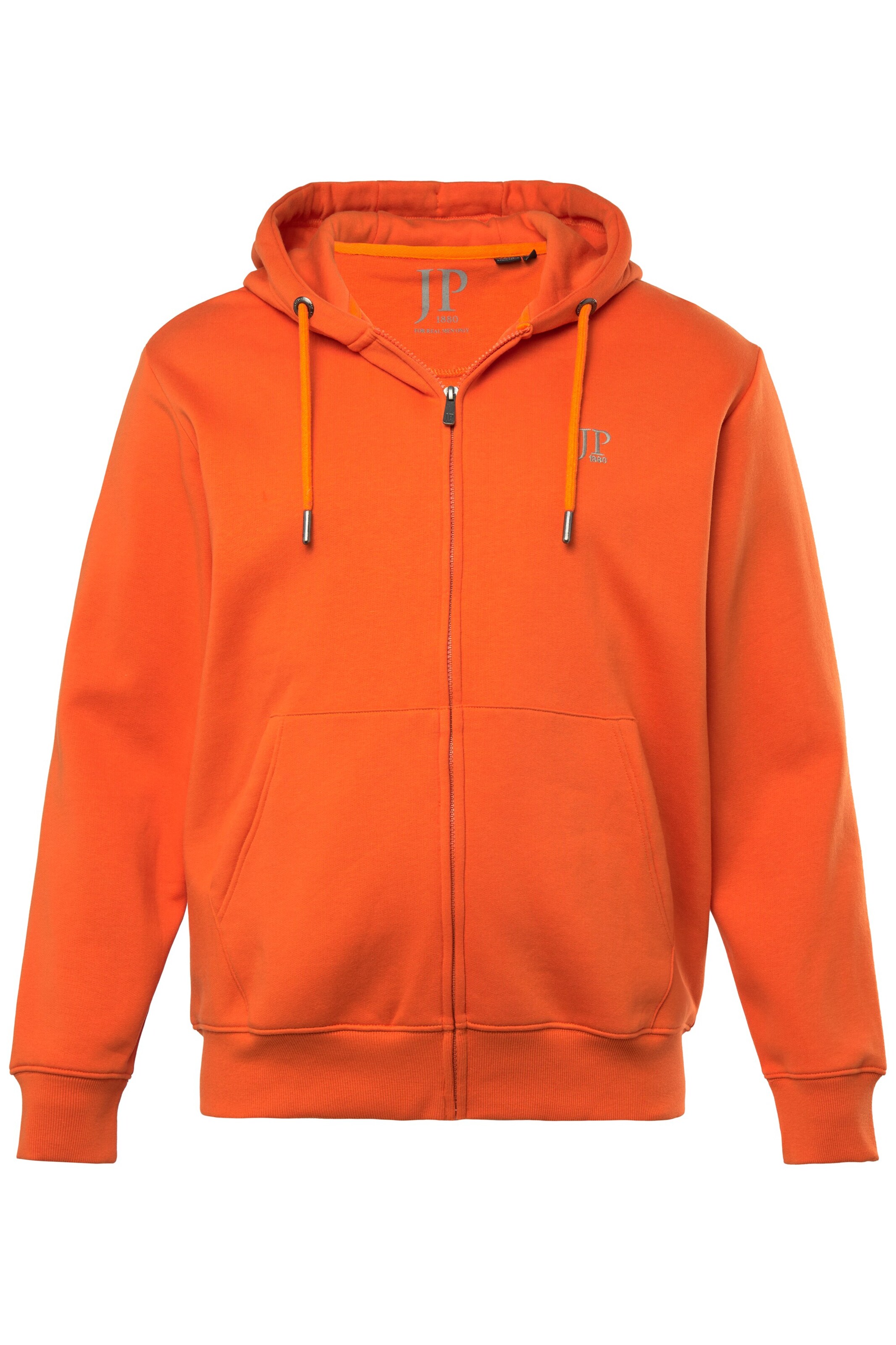 JP1880 Sweatjacke in Orange: Vorderseite