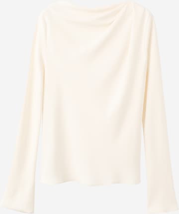 MANGO Blouse 'LUCIA' in Beige: front