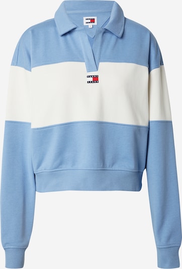 Tommy Jeans Sweatshirt in hellblau / weiß, Produktansicht