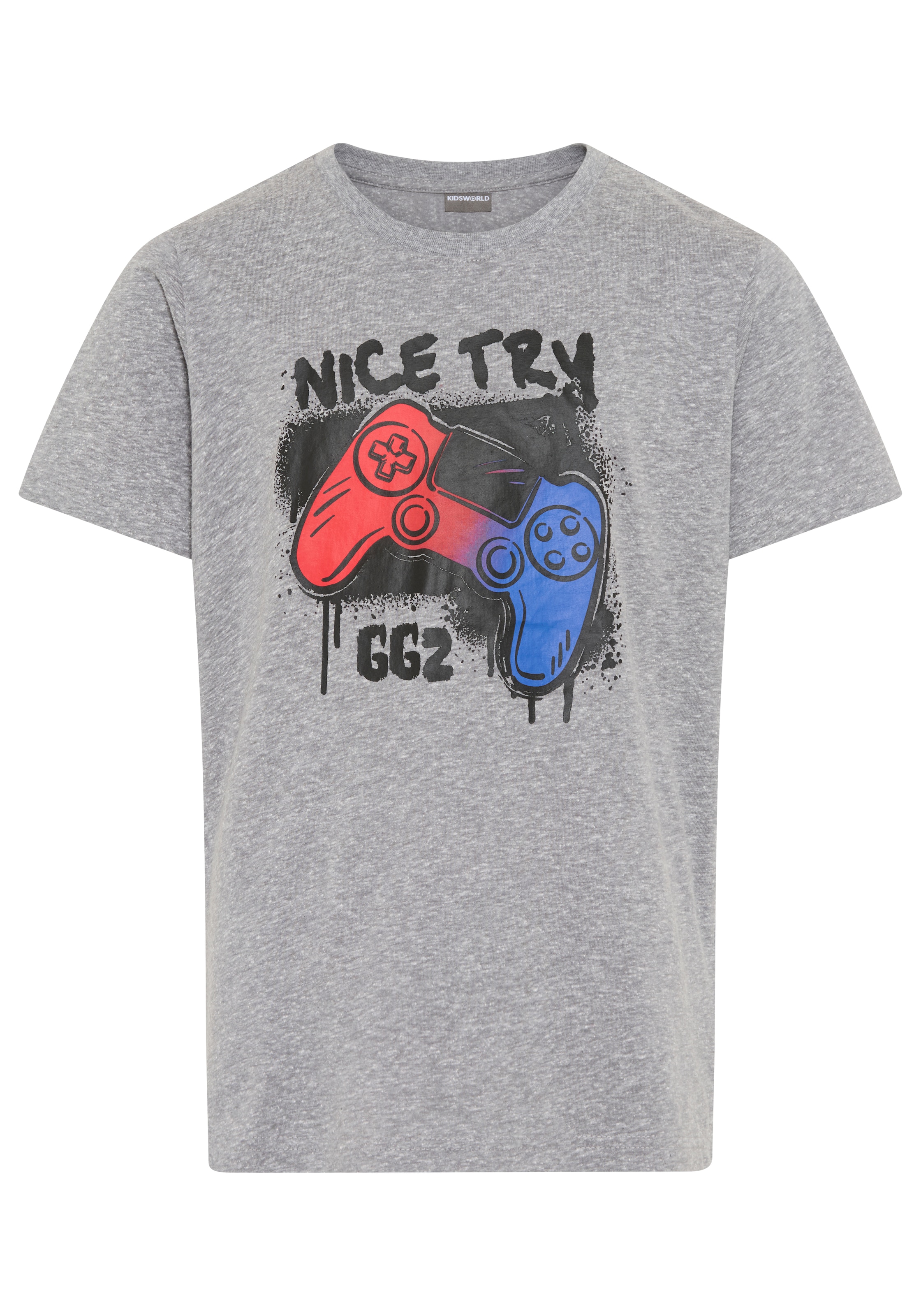 Kidsworld Shirt in Grey: front