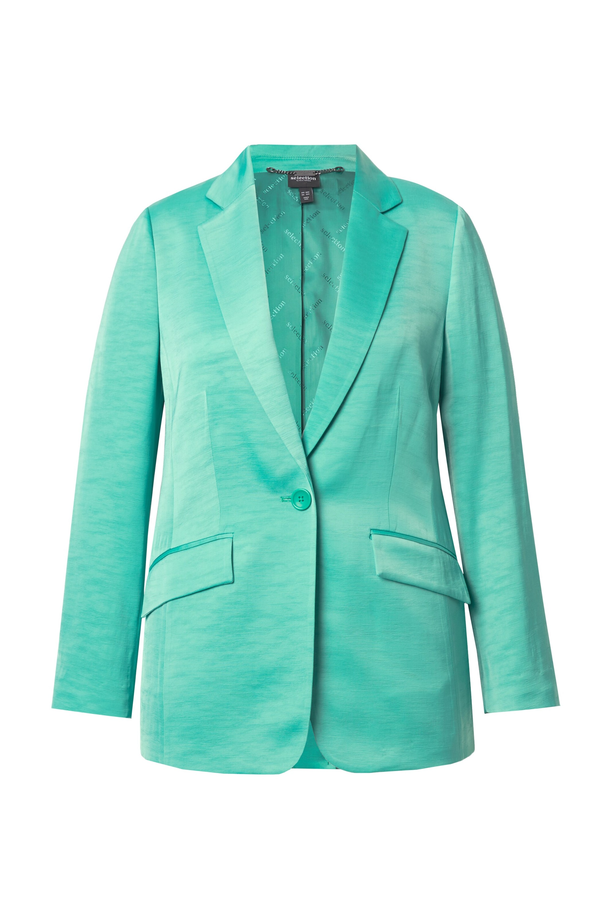 Ulla Popken Blazers in Groen: voorkant