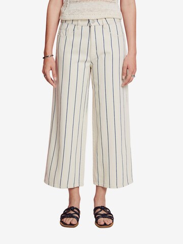 ESPRIT Loose fit Pants in White: front