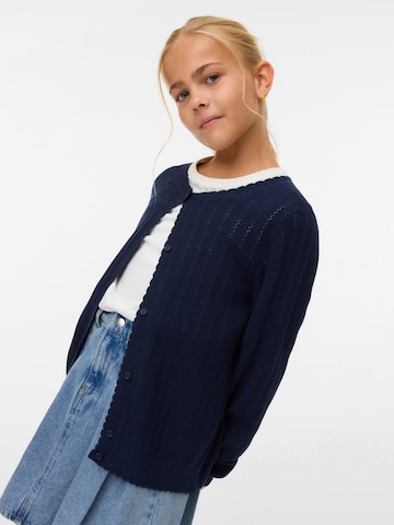 Vero Moda Girl Cardigan 'VMNewlex' i blå: forside
