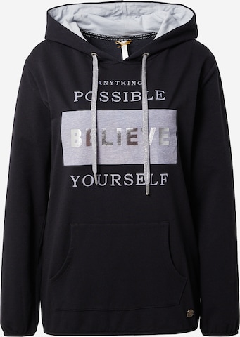 Key Largo Sweatshirt 'POSSIBLE' in Zwart: voorkant