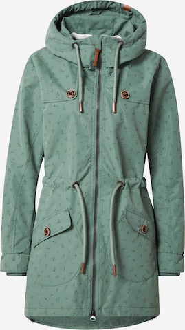 Parka di mezza stagione 'CharlotteAK A' di Alife and Kickin in verde: frontale