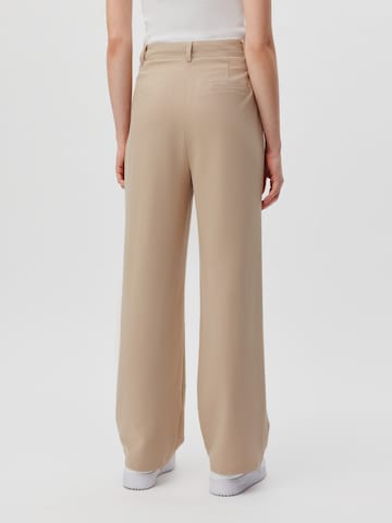 Loosefit Pantaloni con pieghe 'Elena' di LeGer by Lena Gercke in beige