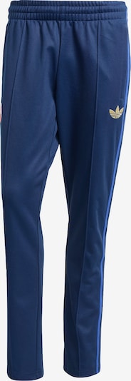 ADIDAS ORIGINALS Hlače 'Olympique Lyon Anniversary' u crno plava / tamno plava / pastelno žuta, Pregled proizvoda