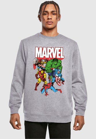 Sweat-shirt 'Avengers - Marvel Comics Group' ABSOLUTE CULT en gris : devant