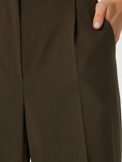 Pantaloni con pieghe Happiness İstanbul di colore cachi, Visualizzazione prodotti