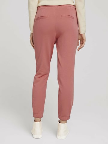 TOM TAILOR Tapered Pants in Pink