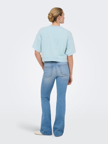 ONLY Sweatshirt 'ONLCapri' in Blauw
