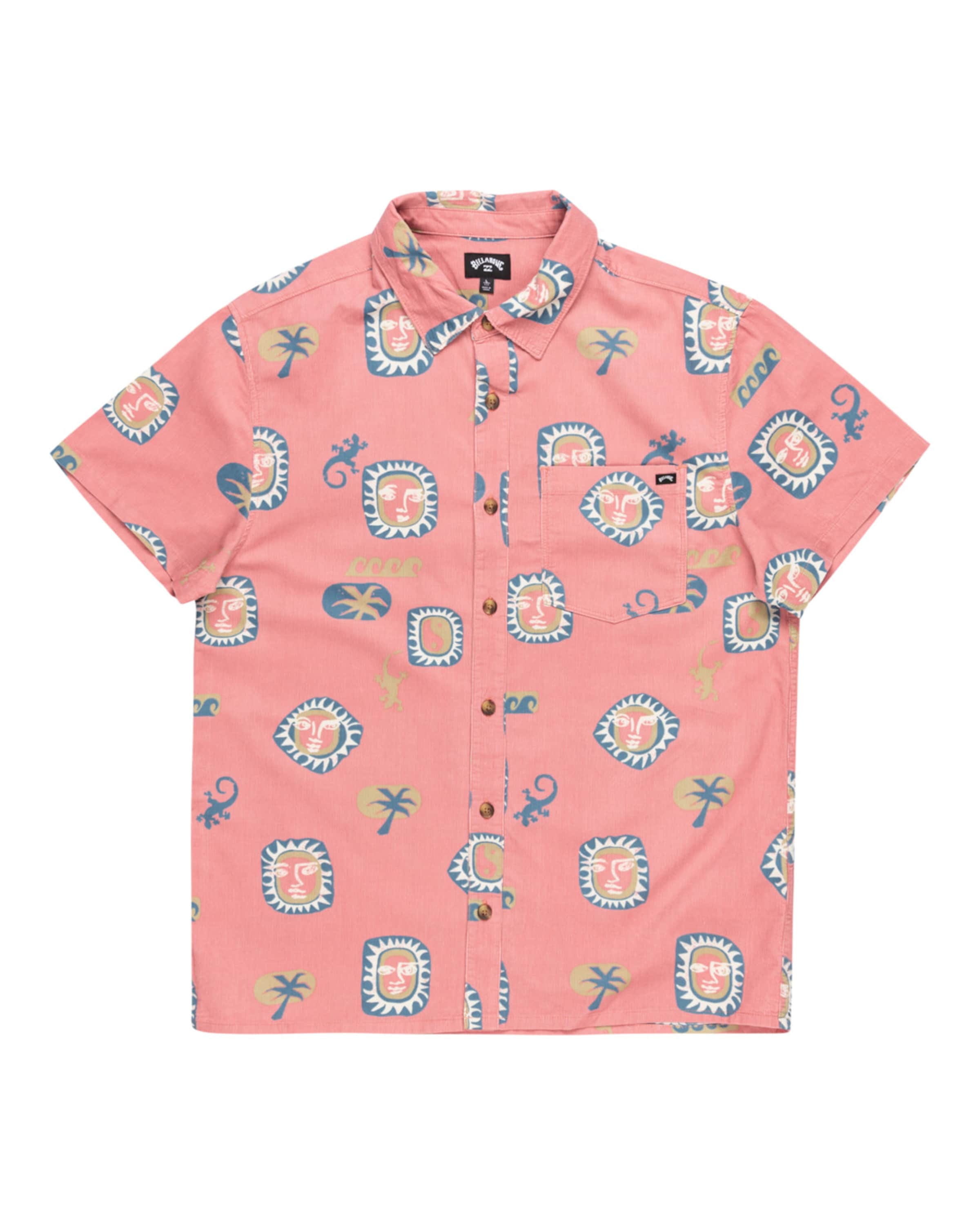 BILLABONG Comfort fit Button Up Shirt 'Solana' in Pink: front