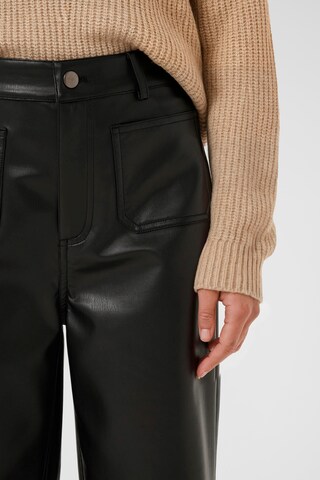 Kaffe Wide leg Broek 'Mikka' in Zwart