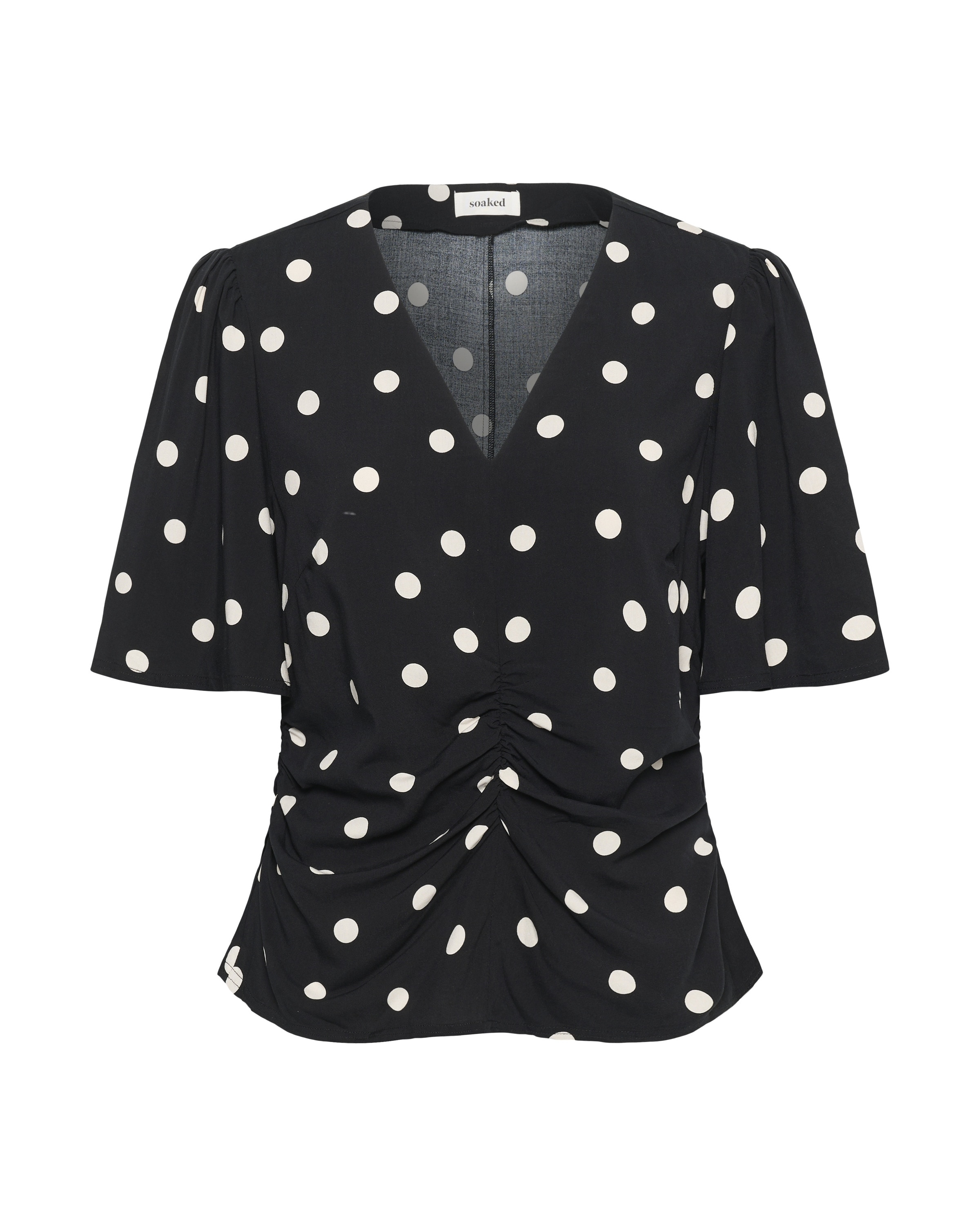 SOAKED IN LUXURY Bluse in Schwarz: Vorderseite