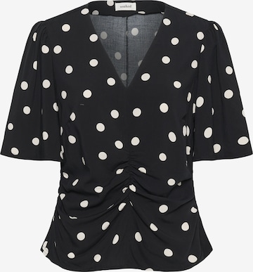 SOAKED IN LUXURY Bluse in Schwarz: Vorderseite