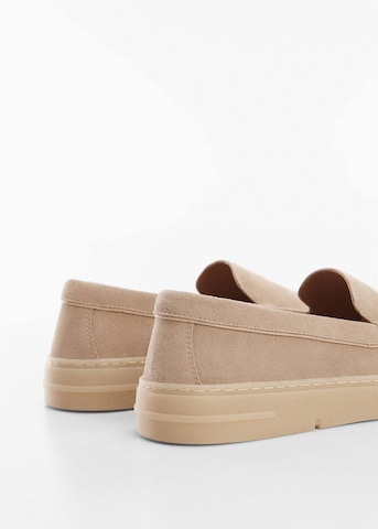 MANGO MAN Moccasins 'Easy' in Beige